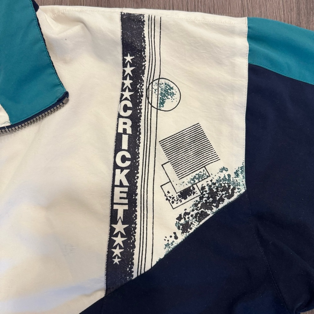 Vintage 90’s Men’s windbreaker cricket Jacket from Cricket & Co brand size L - Picture 9 of 10